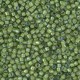 Miyuki delica Beads 11/0 - White lined light green ab DB-1786
